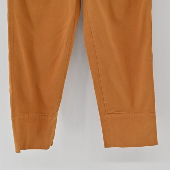 J CREW Pants Womens Size 4 Pleated Chino Straight Cropped Pant Burnt Caramel - Picture 3 of 12